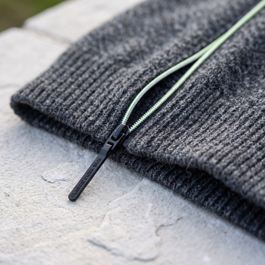 Men's Long Zip Sweater Autumn Winter Warm Knit Cardigan Jacket, product photo 4