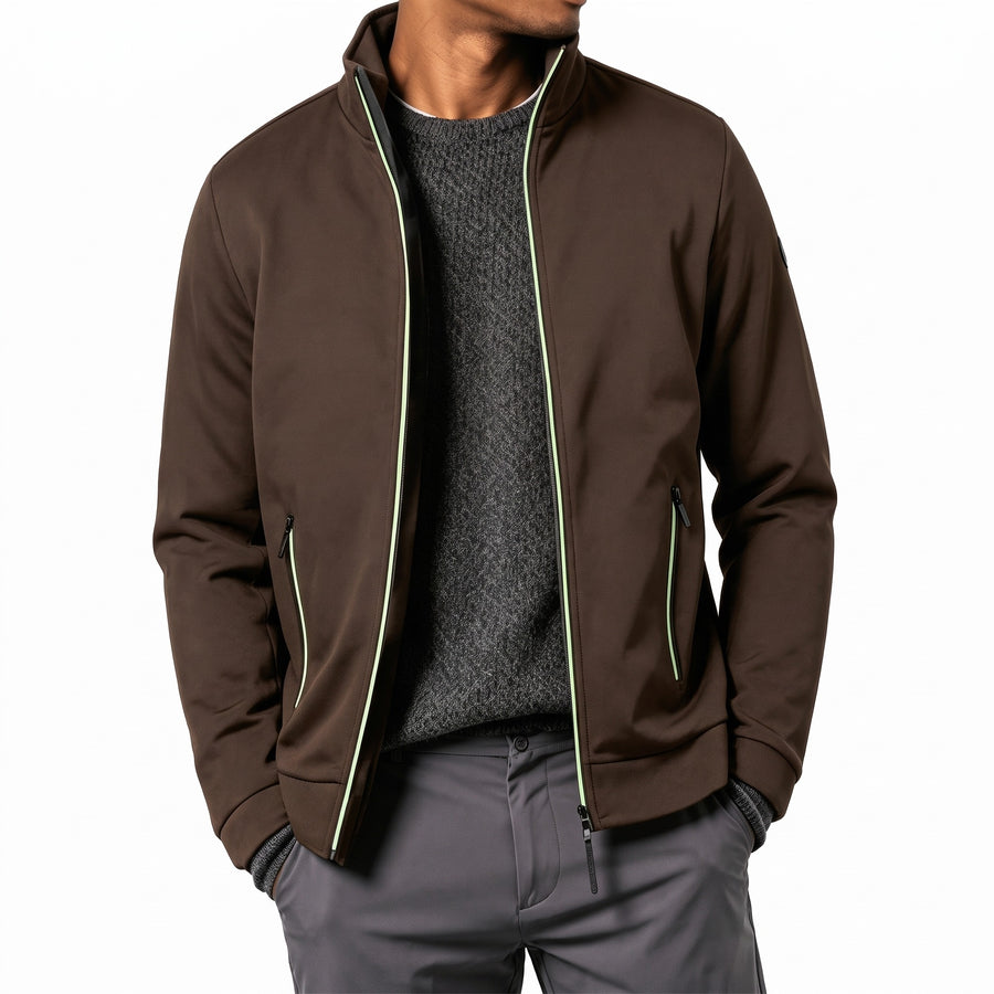 Men's Long Zip Sweater Autumn Winter Warm Knit Cardigan Jacket, product photo 9