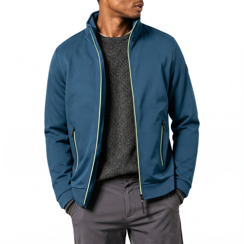 Men's Long Zip Sweater Autumn Winter Warm Knit Cardigan Jacket, product photo 14