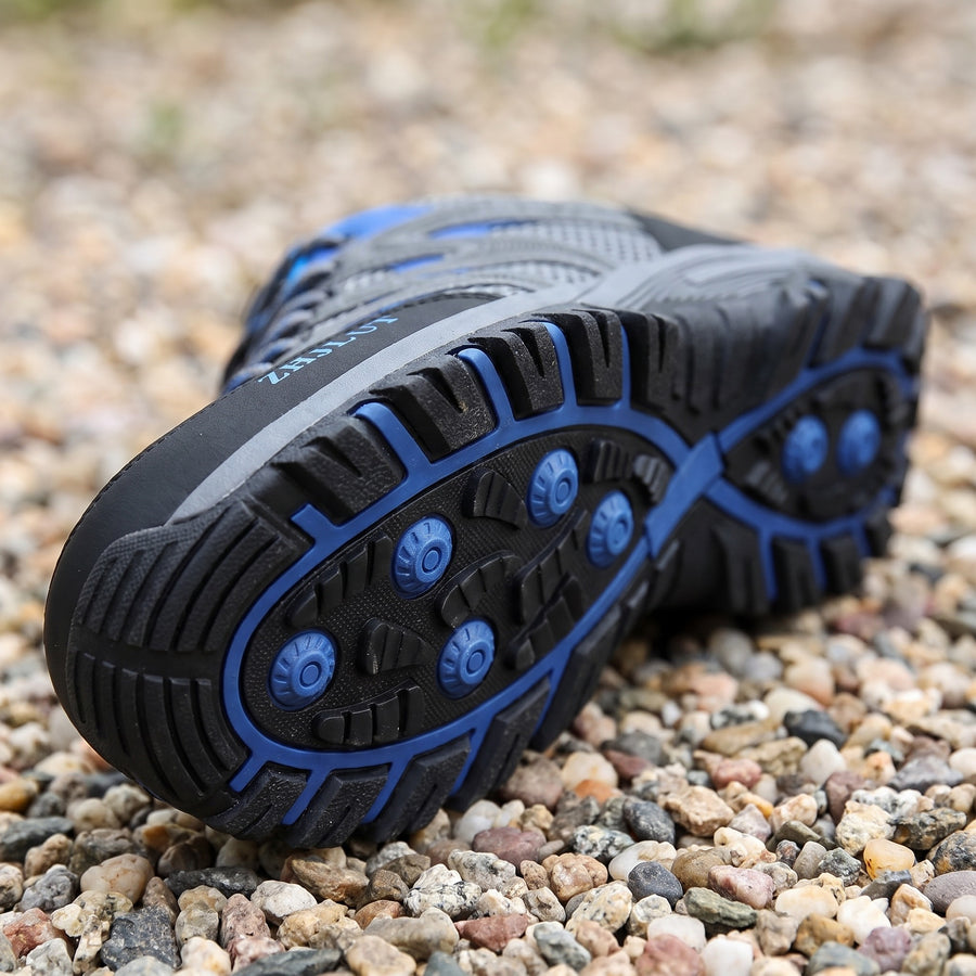 Men’s Low Hiking Shoes Breathable Mesh Rubber Lug Sole Trekking, product photo 4