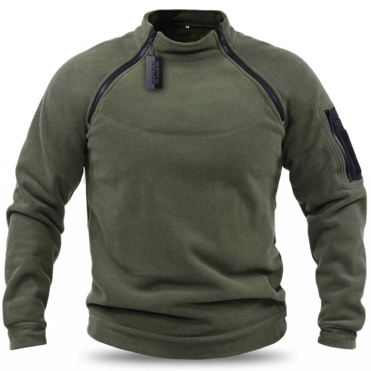 Men’s Military Fleece Jacket Polyester Mid Layer Tactical Warm, product photo 1