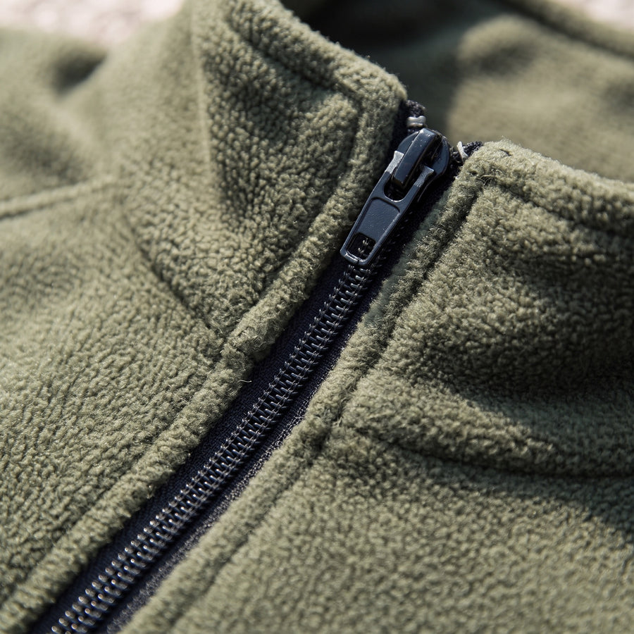 Men’s Military Fleece Jacket Polyester Mid Layer Tactical Warm, product photo 4