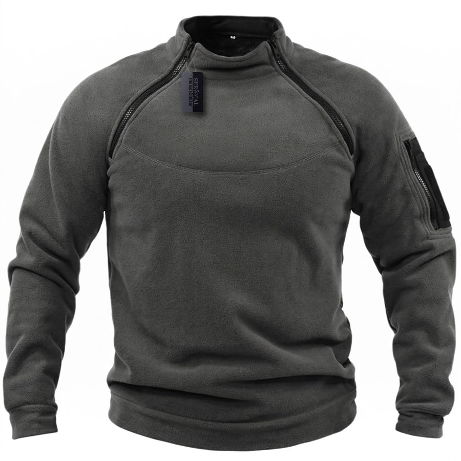 Men’s Military Fleece Jacket Polyester Mid Layer Tactical Warm, product photo 7