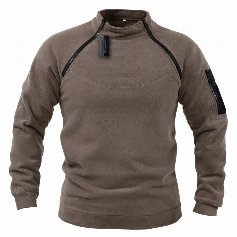Men’s Military Fleece Jacket Polyester Mid Layer Tactical Warm, product photo 8