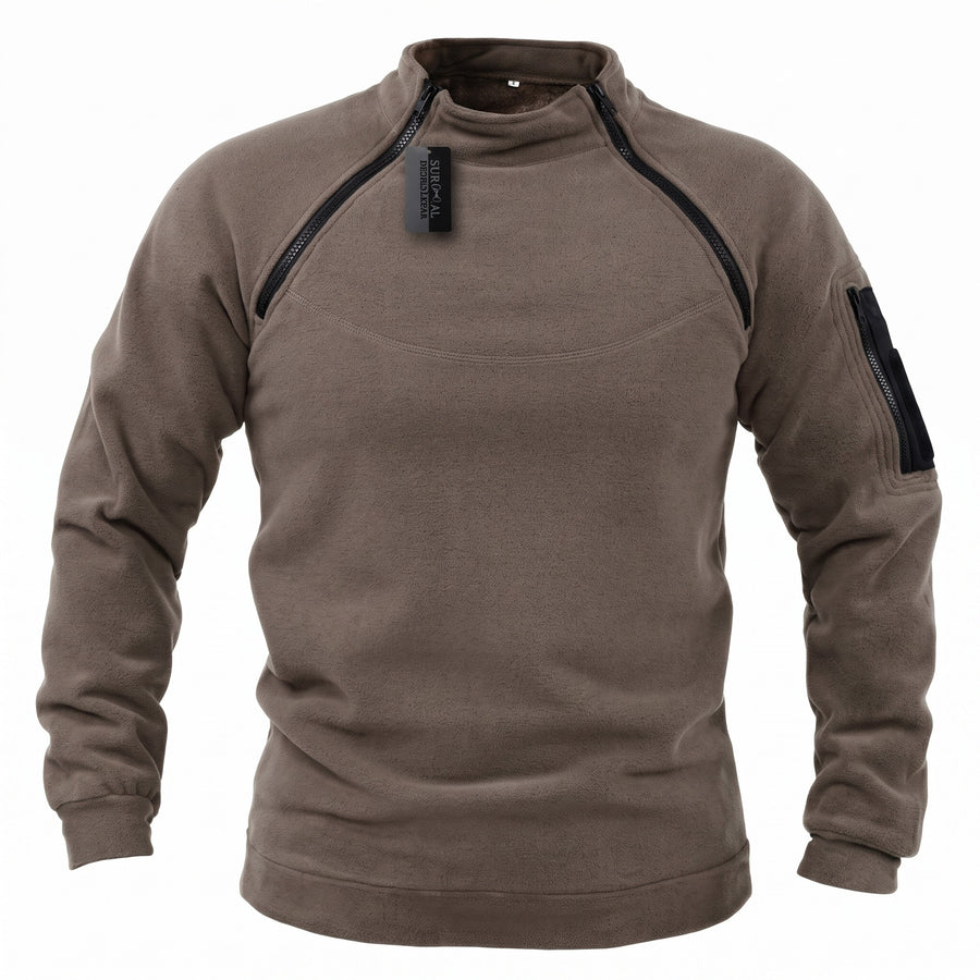 Men’s Military Fleece Jacket Polyester Mid Layer Tactical Warm, product photo 8