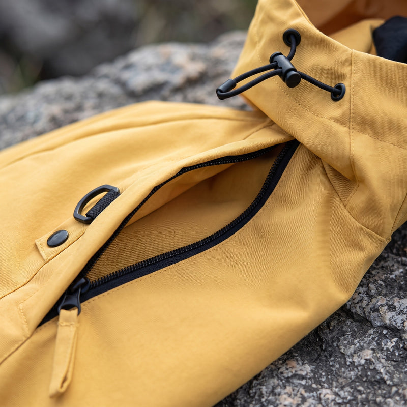 Men's Outdoor Jacket Hooded Drawcord Large Zip Pockets Sport, product photo 4