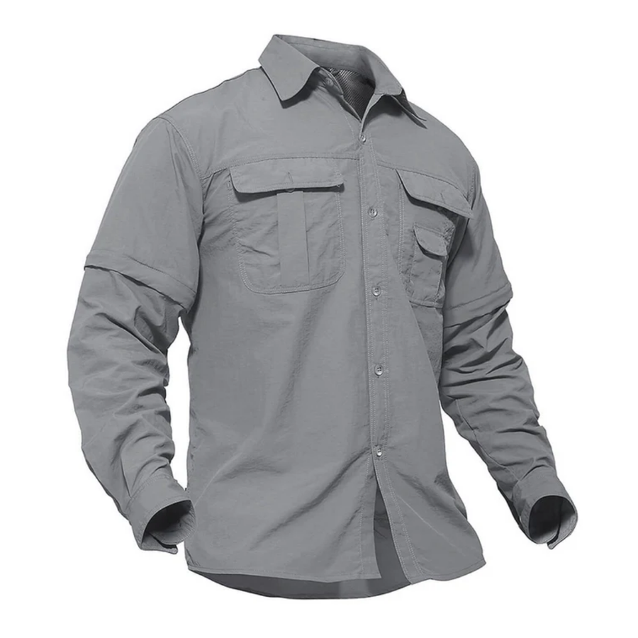 Men’s Outdoor Shirt Zip Off Sleeves Quick Dry UV Protection Shirt – product view 6 | Great Lakes Outdoor