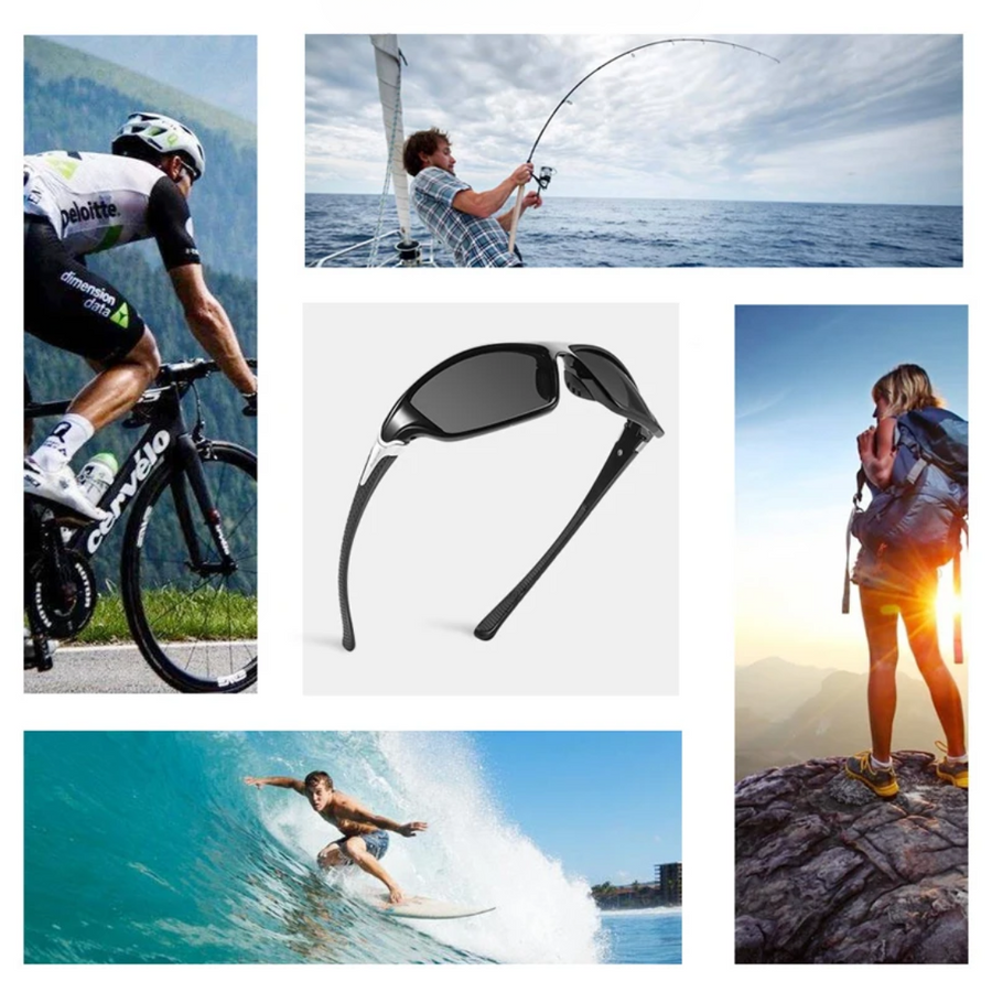 Men’s Polarized Sports Sunglasses UV Protection Lightweight Outdoor Eyewear – product view 9 | Great Lakes Outdoor