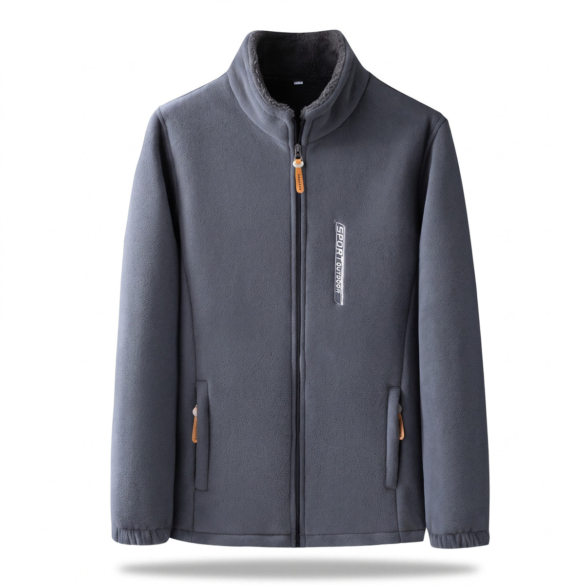 Men’s Reversible Fleece Jacket Double Sided Warm Autumn Winter, product photo 1
