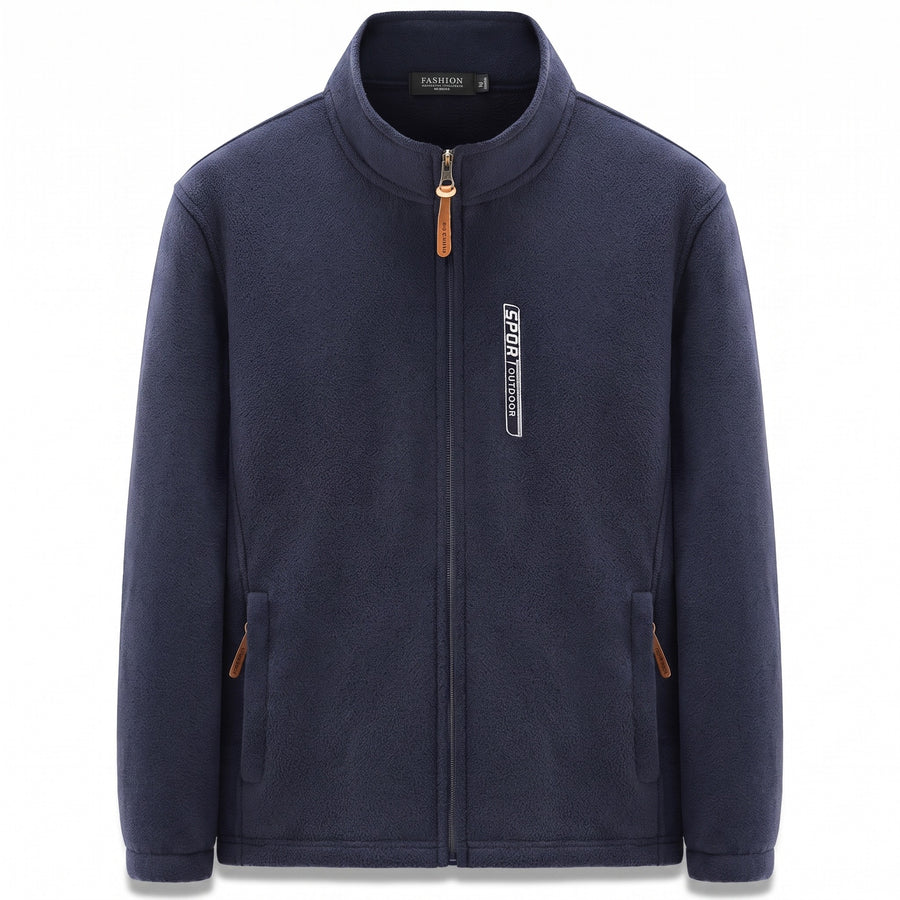 Men’s Reversible Fleece Jacket Double Sided Warm Autumn Winter, product photo 6