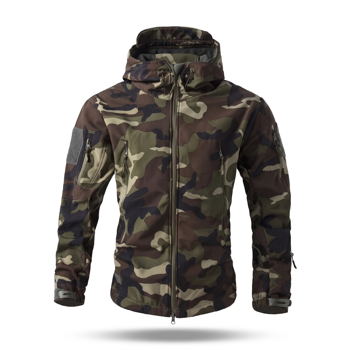 Men's Ripstop Softshell Winter Jacket Fleece Lined Hooded Work, product photo 1