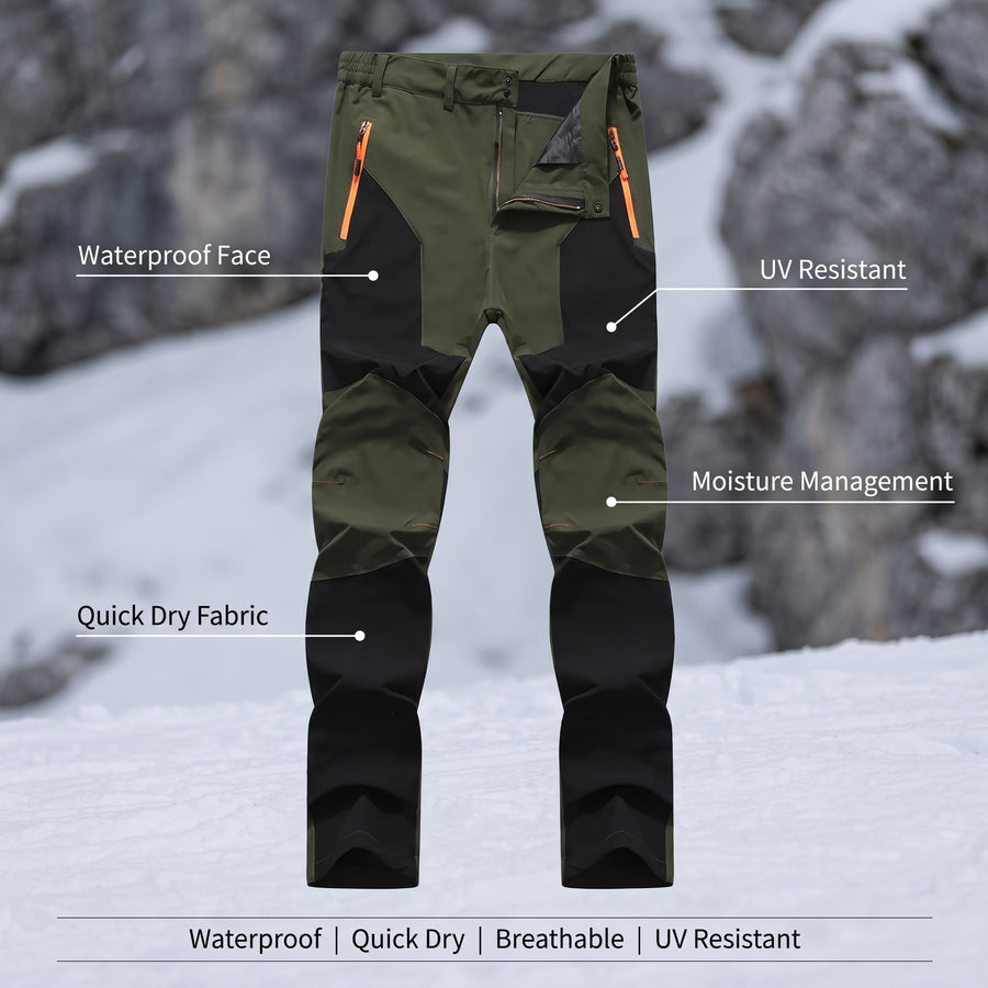 Men’s Ski Touring Pants Waterproof Quick Dry UV Resistant Mountain, product photo 2