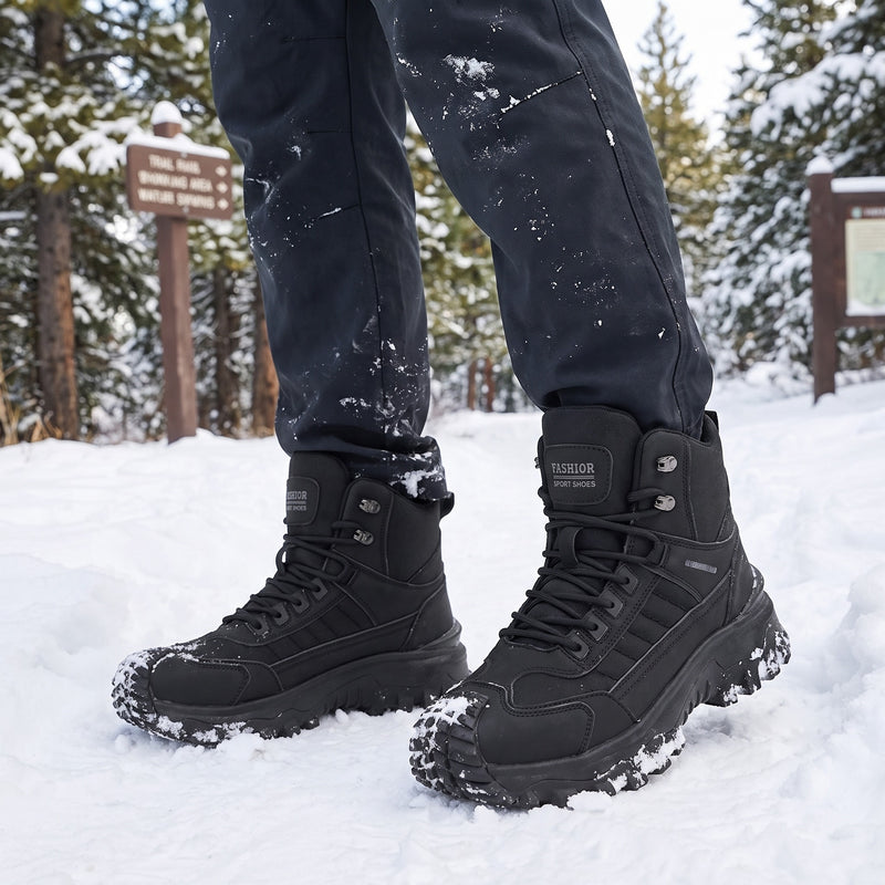 Men's Snow Boots Lace Up EVA Sole Warm Winter Outdoor Footwear, product photo 5