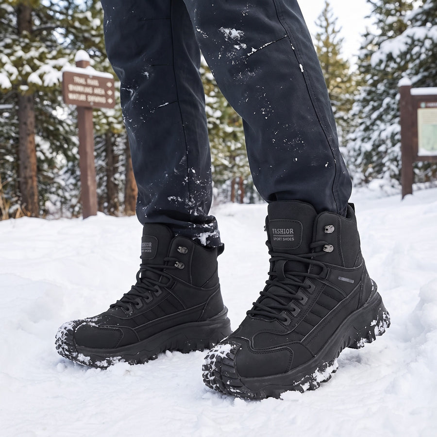 Men's Snow Boots Lace Up EVA Sole Warm Winter Outdoor Footwear, product photo 5