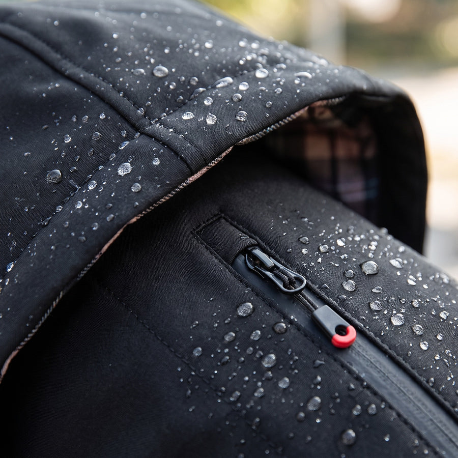 Men’s Softshell Jacket Waterproof Windproof Hooded Multi Pocket, product photo 4