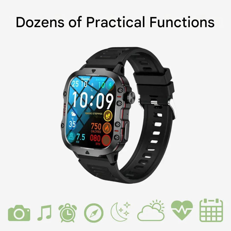 Men’s Sports Smartwatch IP68 Waterproof Fitness Tracker Watch – product view 2 | Great Lakes Outdoor
