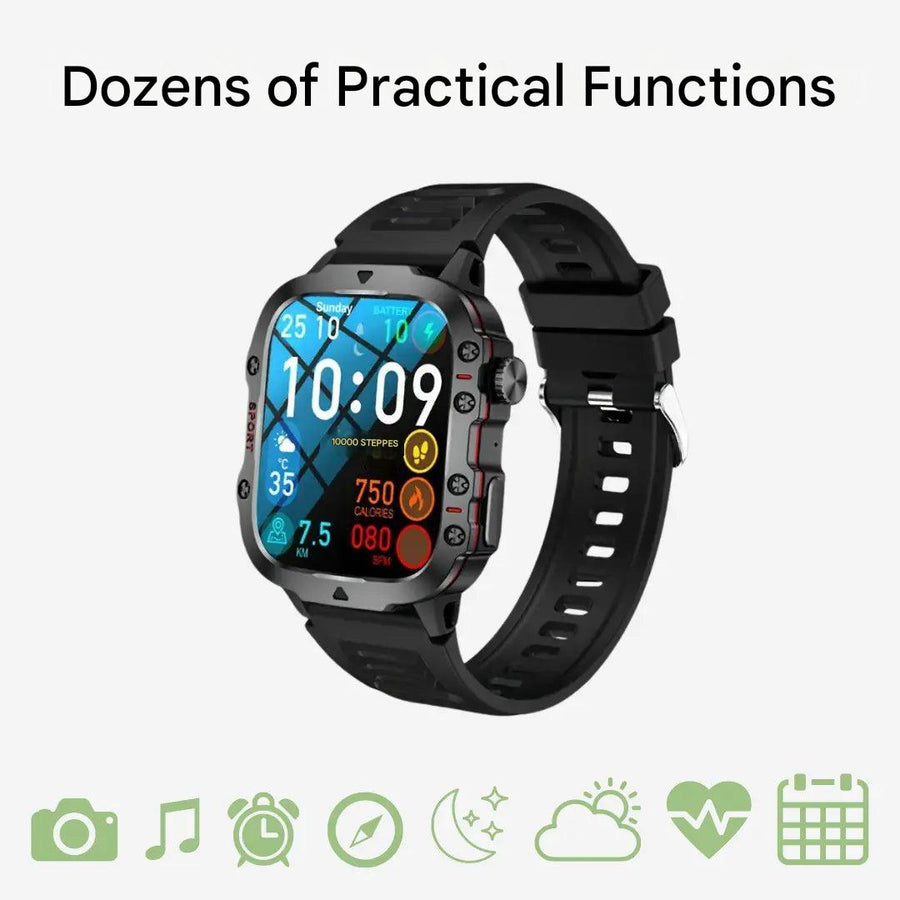 Men’s Sports Smartwatch IP68 Waterproof Fitness Tracker Watch – product view 2 | Great Lakes Outdoor