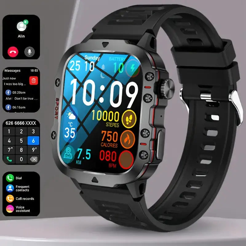 Men’s Sports Smartwatch IP68 Waterproof Fitness Tracker Watch – product view 4 | Great Lakes Outdoor