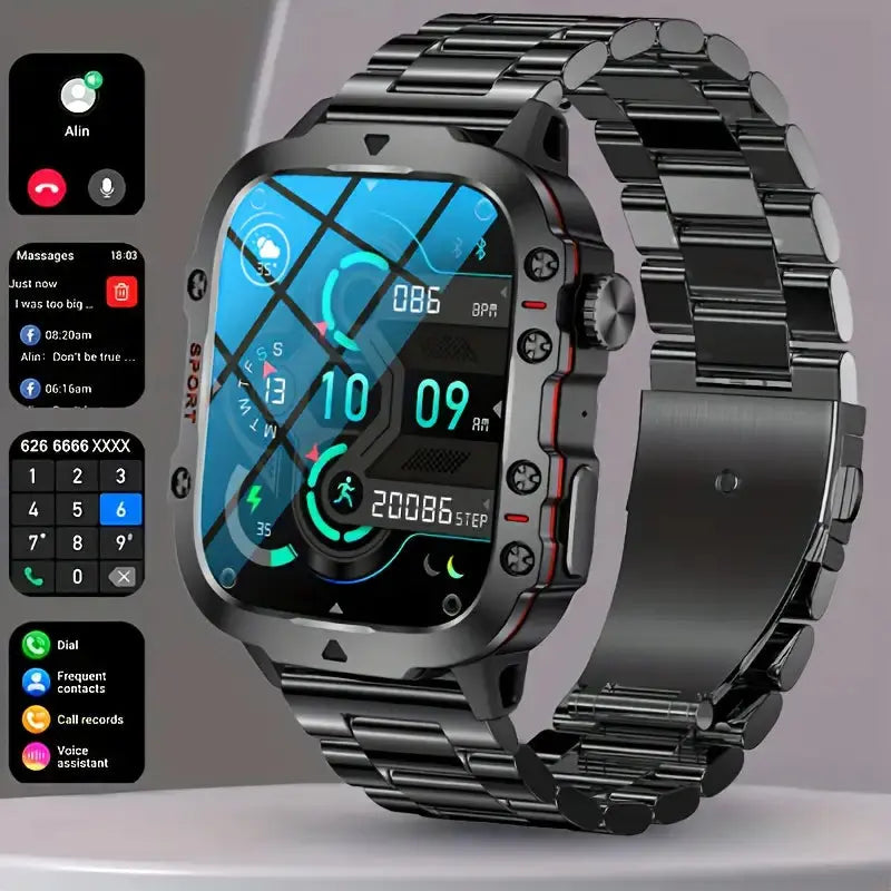 Men’s Sports Smartwatch IP68 Waterproof Fitness Tracker Watch – product view 6 | Great Lakes Outdoor