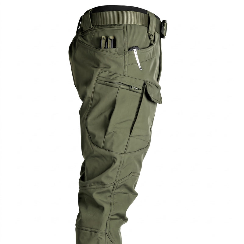 Men's Stretch Cargo Pants Micro Elastane Multi Pocket Hiking Trousers, product photo 7