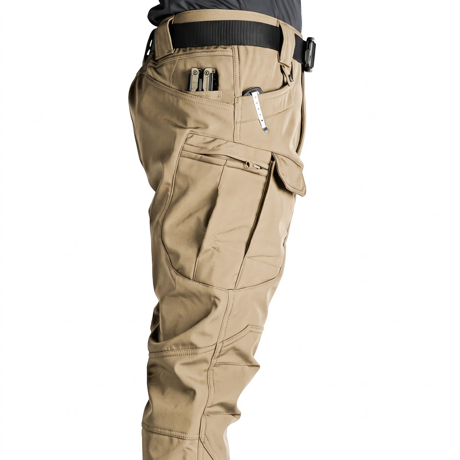 Men's Stretch Cargo Pants Micro Elastane Multi Pocket Hiking Trousers, product photo 8