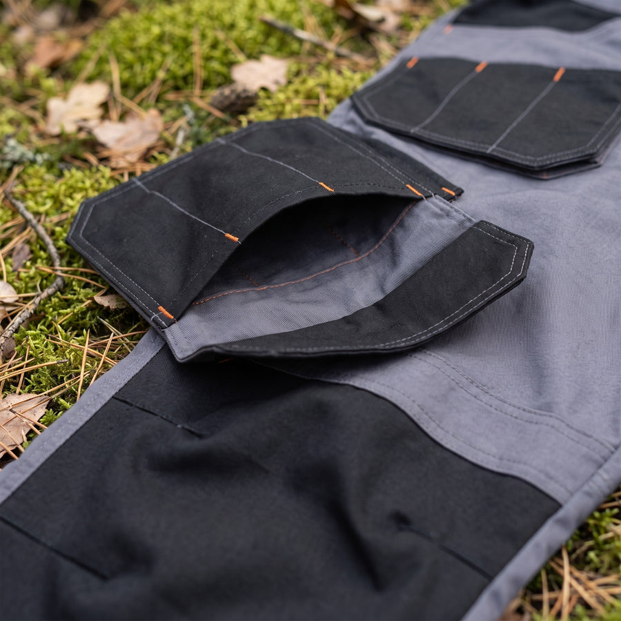 Men's Stretch Cargo Trousers Cotton Blend All Season Pockets, product photo 4