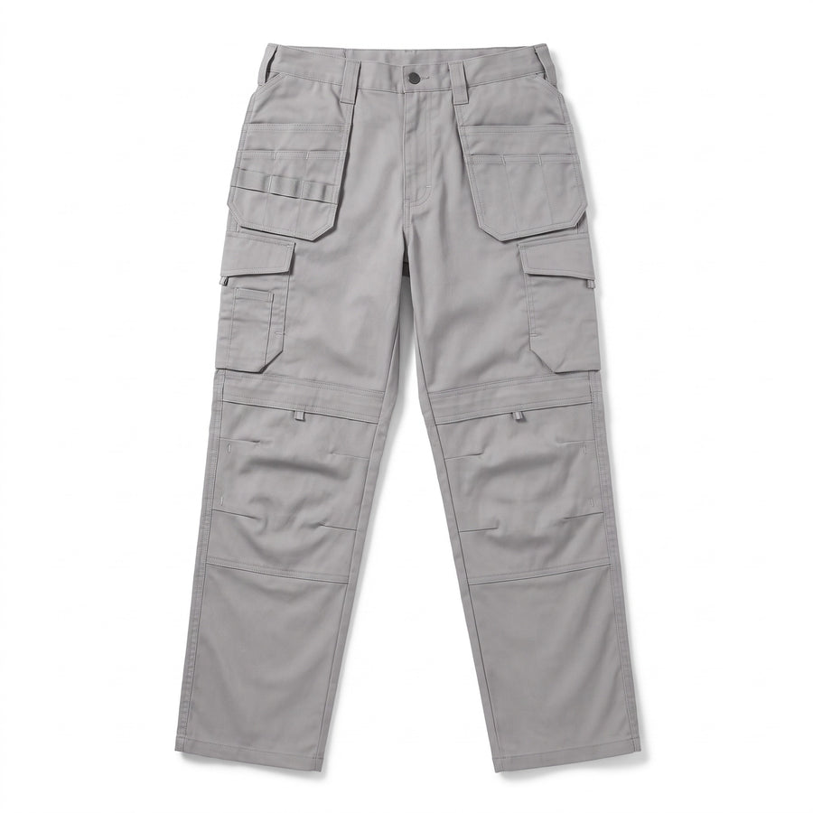 Men's Stretch Cargo Trousers Cotton Blend All Season Pockets, product photo 9