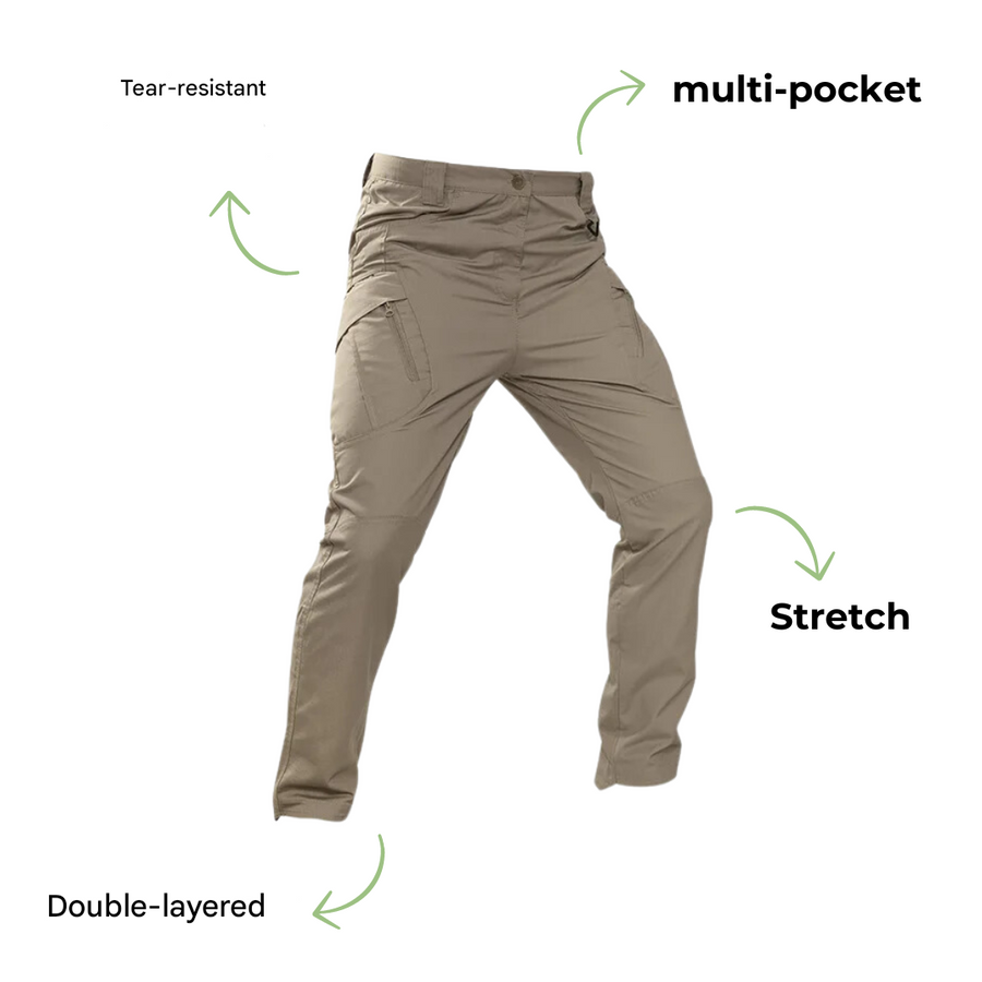Men’s Tactical Cargo Pants Water Resistant Outdoor Hiking Pants – product view 4 | Great Lakes Outdoor