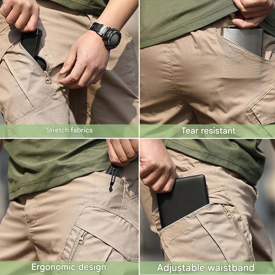 Men’s Tactical Cargo Pants Water Resistant Outdoor Hiking Pants – product view 5 | Great Lakes Outdoor