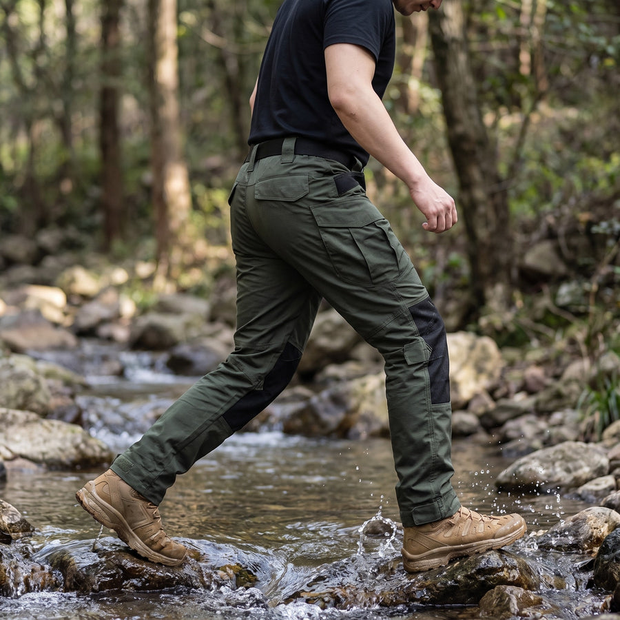 Men's Tactical Cargo Trousers Reinforced Pockets Durable Hiking Pants, product photo 5