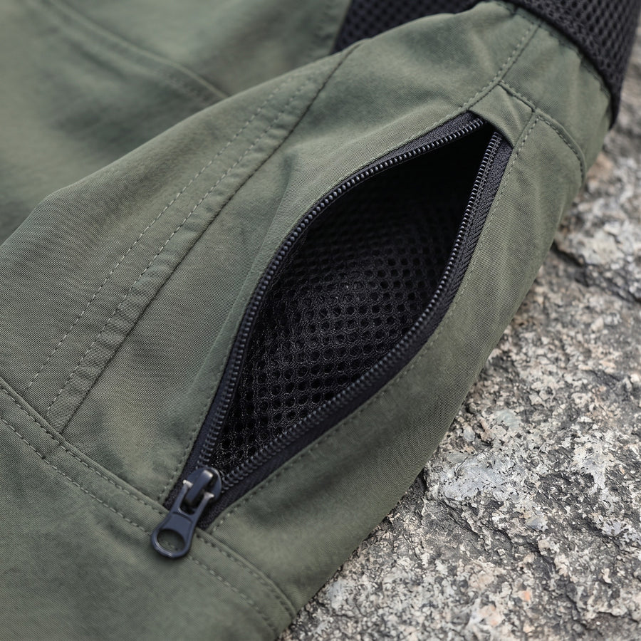 Men's Tactical Long Sleeve Shirt Quick Dry Stand Collar Multi Pocket, product photo 4