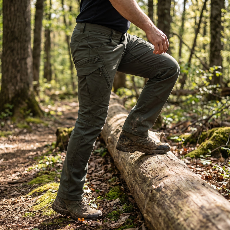 Men’s Tactical Trek Pants Waterproof Reinforced Stretch Multi Pocket, product photo 5