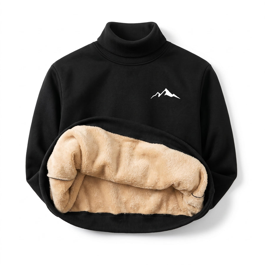 Men's Thermal Top High Neck Long Sleeve Warm Base Layer Pullover, product photo 1