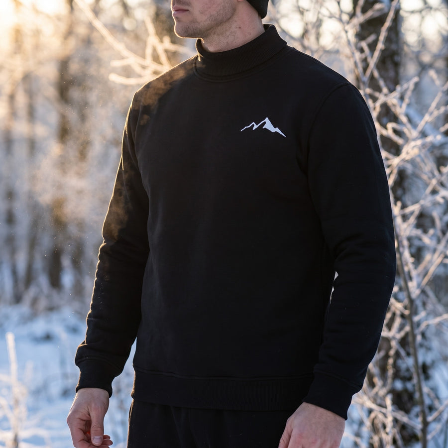 Men's Thermal Top High Neck Long Sleeve Warm Base Layer Pullover, product photo 3