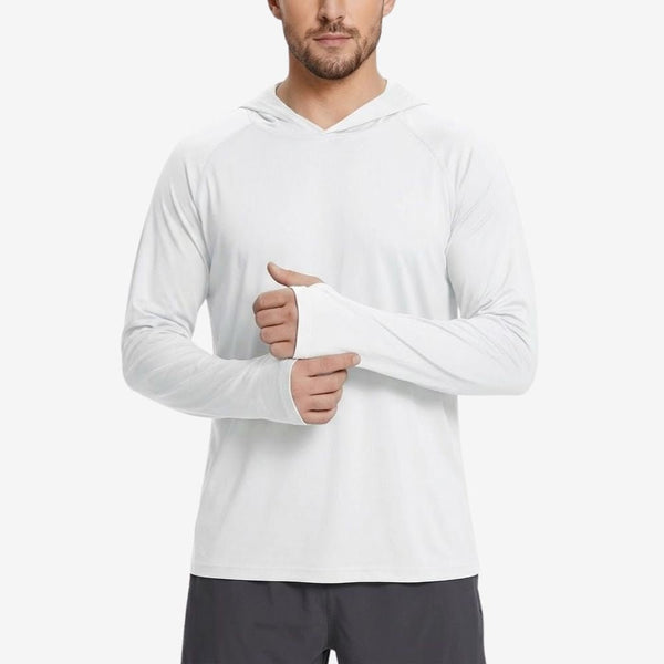 Men's UPF 50+ Sun Protection Hooded Hiking Shirt
