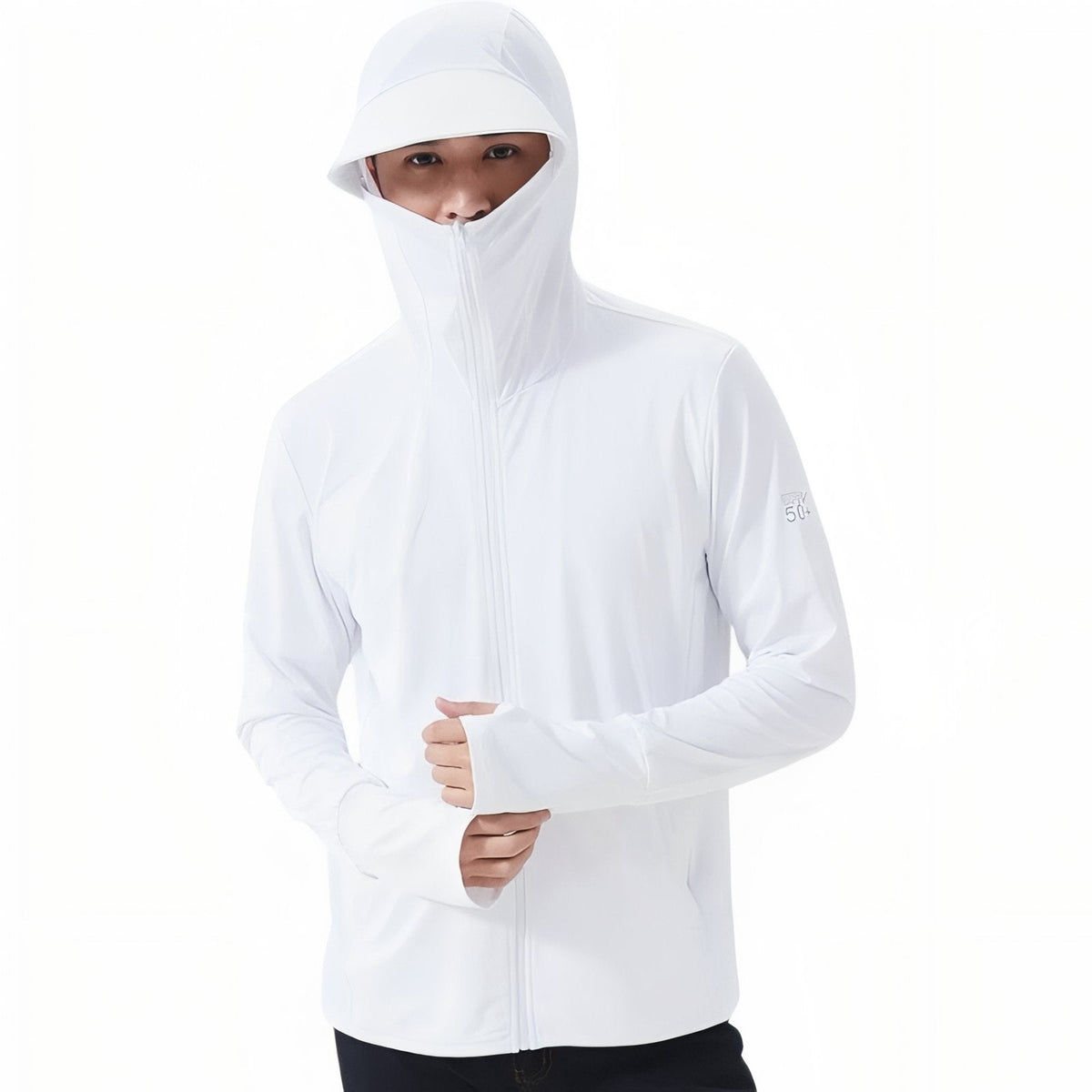 Men's UPF 50+ Sun Protection Jacket Lightweight Hiking Hoodie – product view 1 | Great Lakes Outdoor