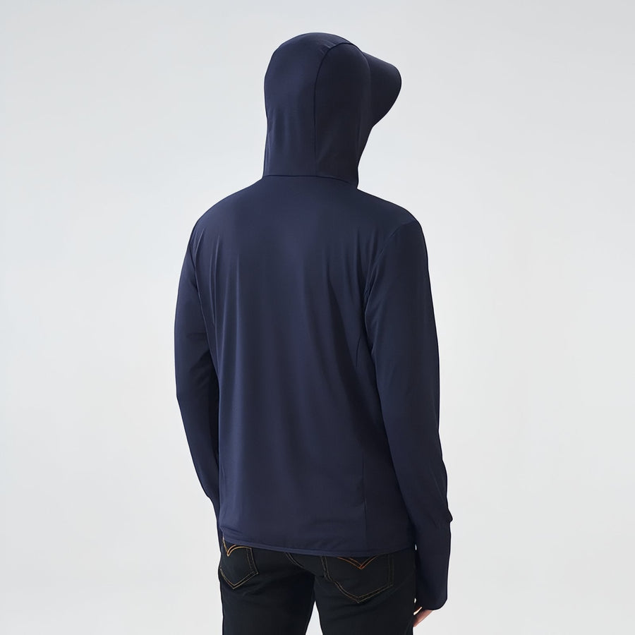Men's UPF 50+ Sun Protection Jacket Lightweight Hiking Hoodie – product view 7 | Great Lakes Outdoor
