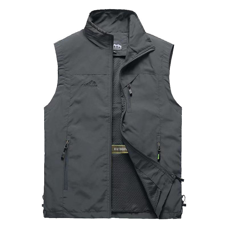 Men’s Urban Quick Dry Outdoor Vest in Grey