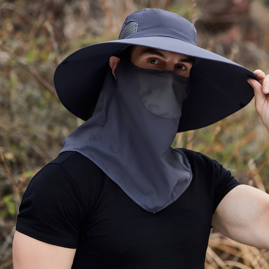 Men's UV Protection Hiking Hat Wide Brim Breathable Sun Cap – product view 7 | Great Lakes Outdoor