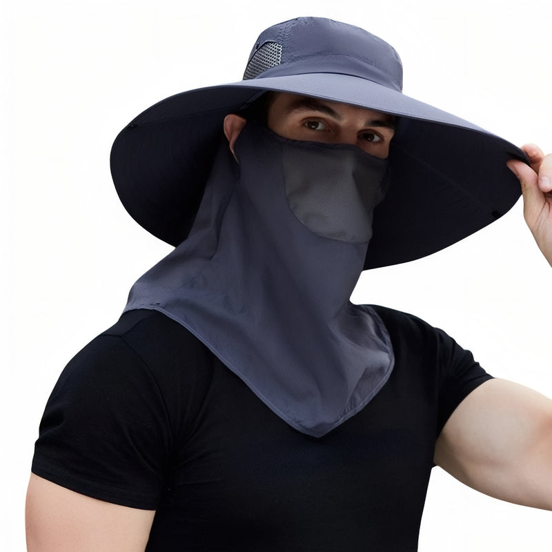 Men's UV Protection Hiking Hat Wide Brim Breathable Sun Cap – product view 16 | Great Lakes Outdoor