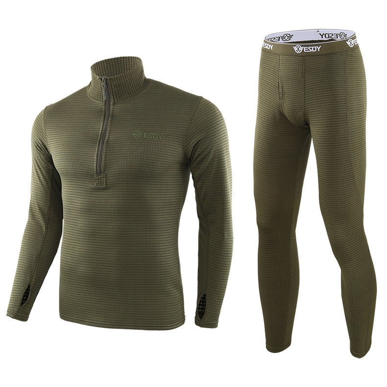 Men's Warm Fleece Underwear Tactical Sports Shapewear Set – product view 4 | Great Lakes Outdoor