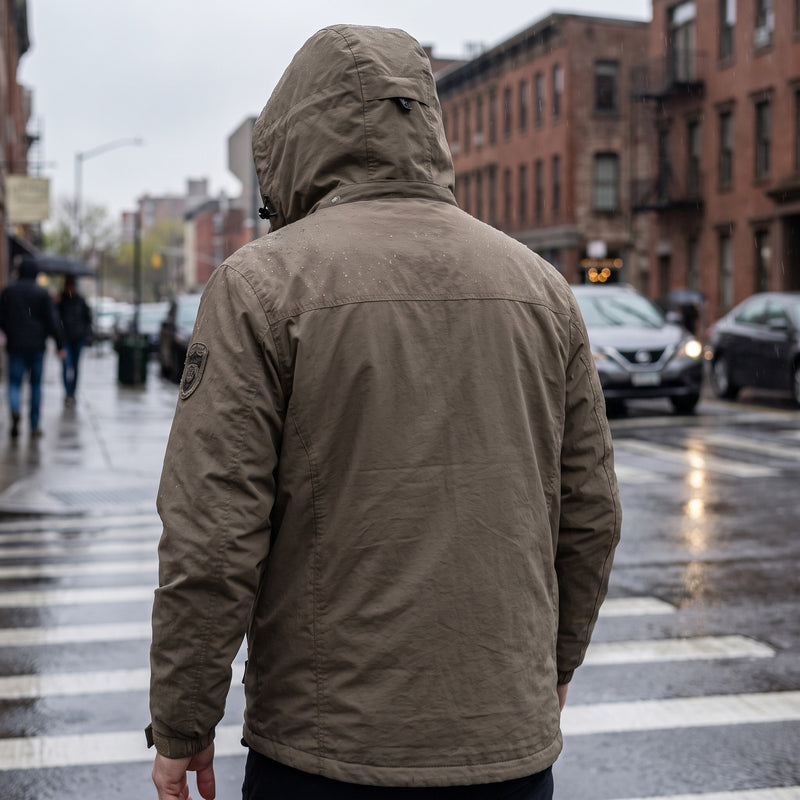 Men’s Waterproof Breathable Jacket Lightweight Spring Rain Shell, product photo 5