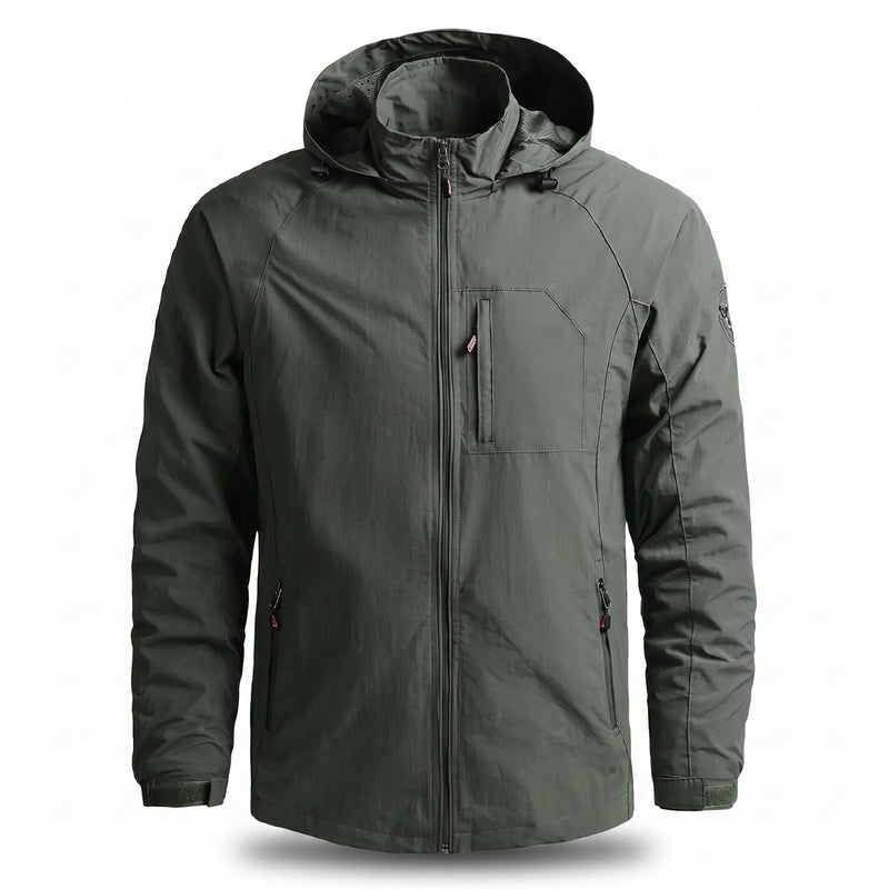 Men’s Waterproof Breathable Jacket Lightweight Spring Rain Shell, product photo 6