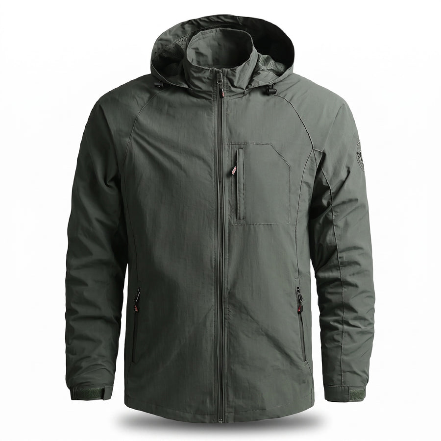 Men’s Waterproof Breathable Jacket Lightweight Spring Rain Shell, product photo 6