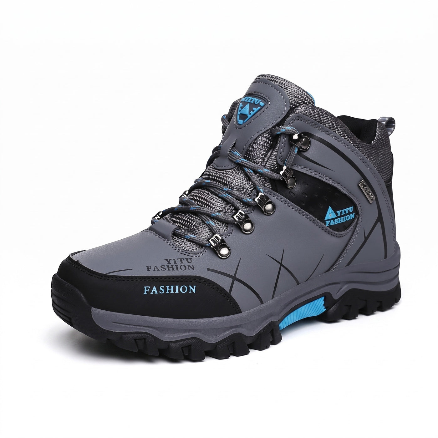 Men’s Waterproof Hiking Boots Rubber Outsole Cushioned Toe Guard, product photo 1