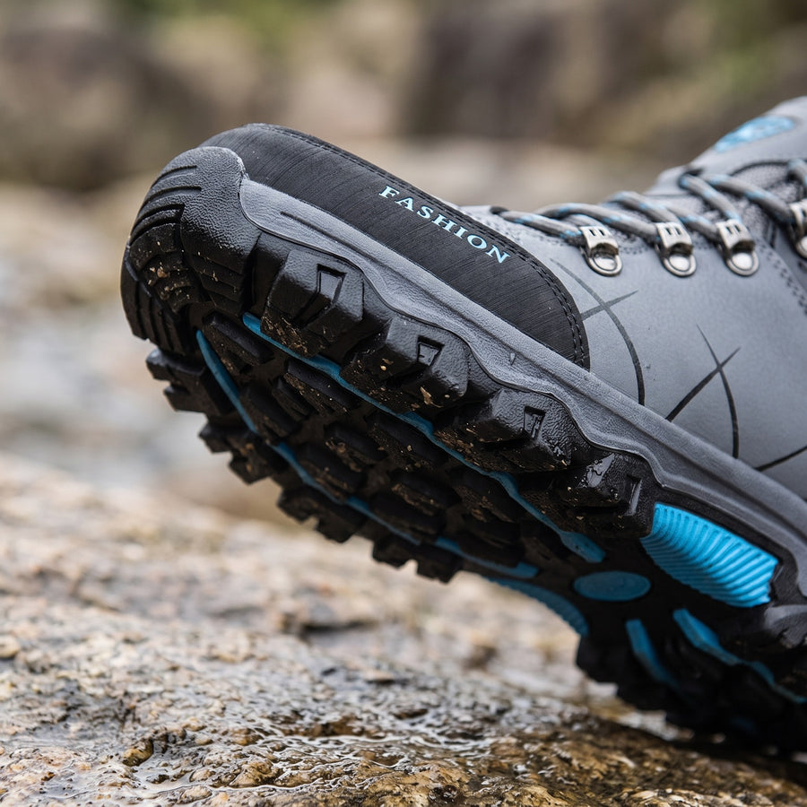 Men’s Waterproof Hiking Boots Rubber Outsole Cushioned Toe Guard, product photo 4