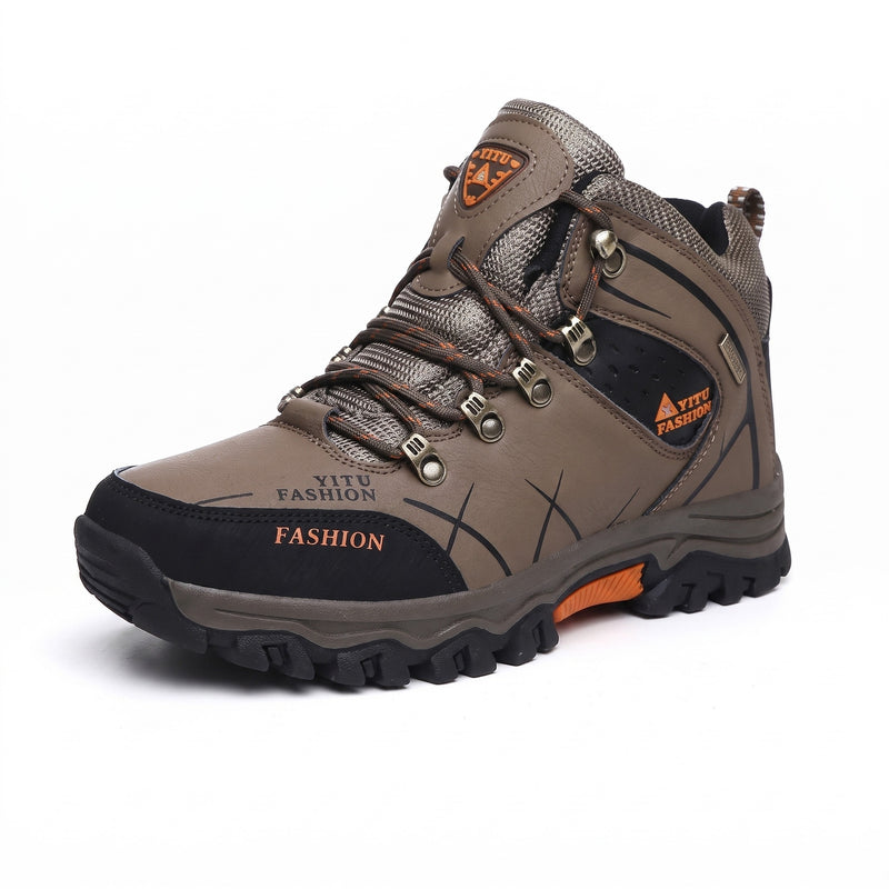 Men’s Waterproof Hiking Boots Rubber Outsole Cushioned Toe Guard, product photo 6