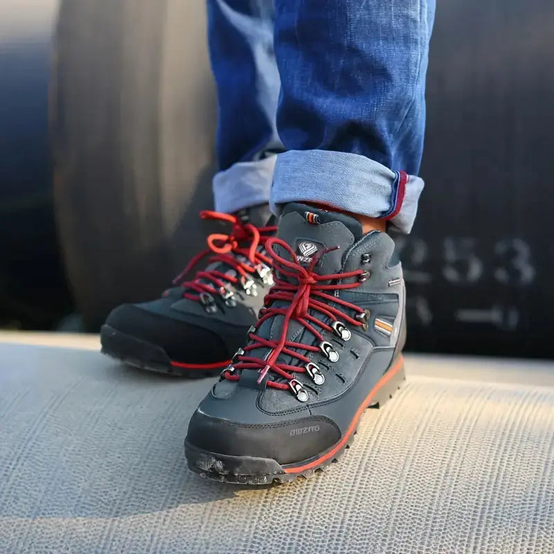 Men’s Waterproof Hiking Boots Supportive Outdoor Trekking Shoes – product view 5 | Great Lakes Outdoor