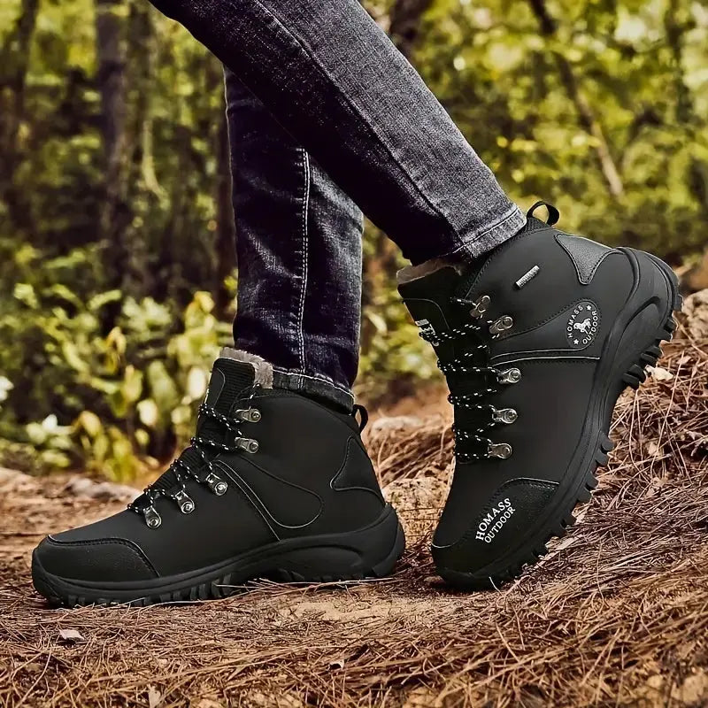 Men’s Waterproof Hiking Boots Wide Fit Supportive Outdoor Shoes – product view 7 | Great Lakes Outdoor