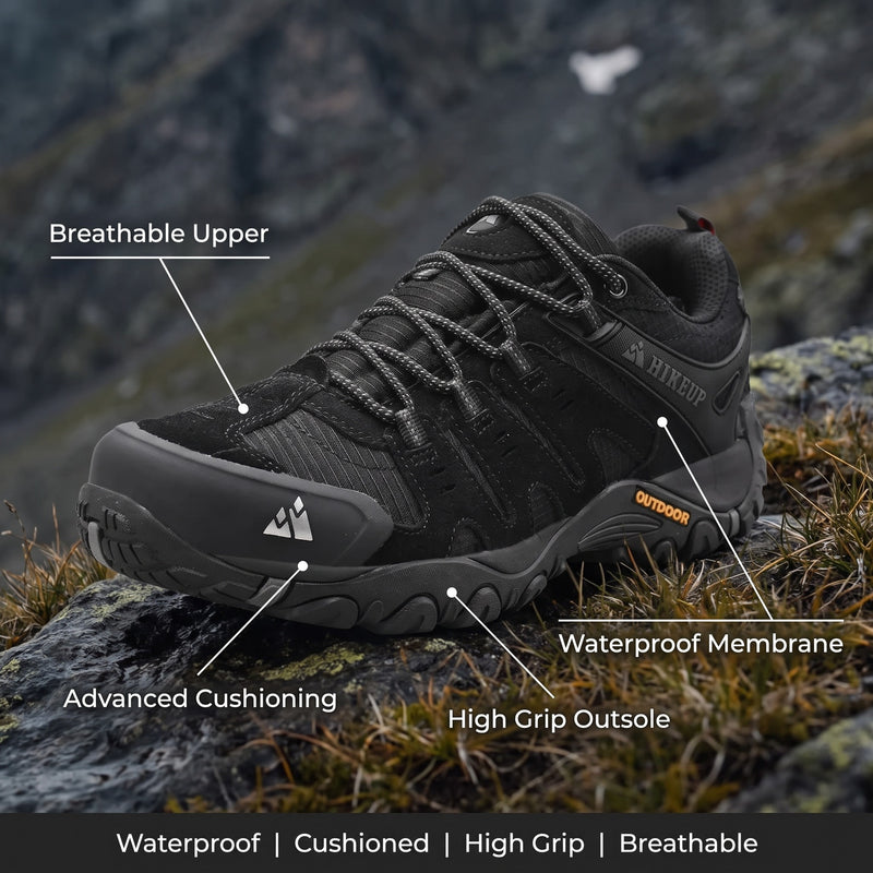 Men’s Waterproof Hiking Shoes Breathable Cushioned Mountain Trekking, product photo 2